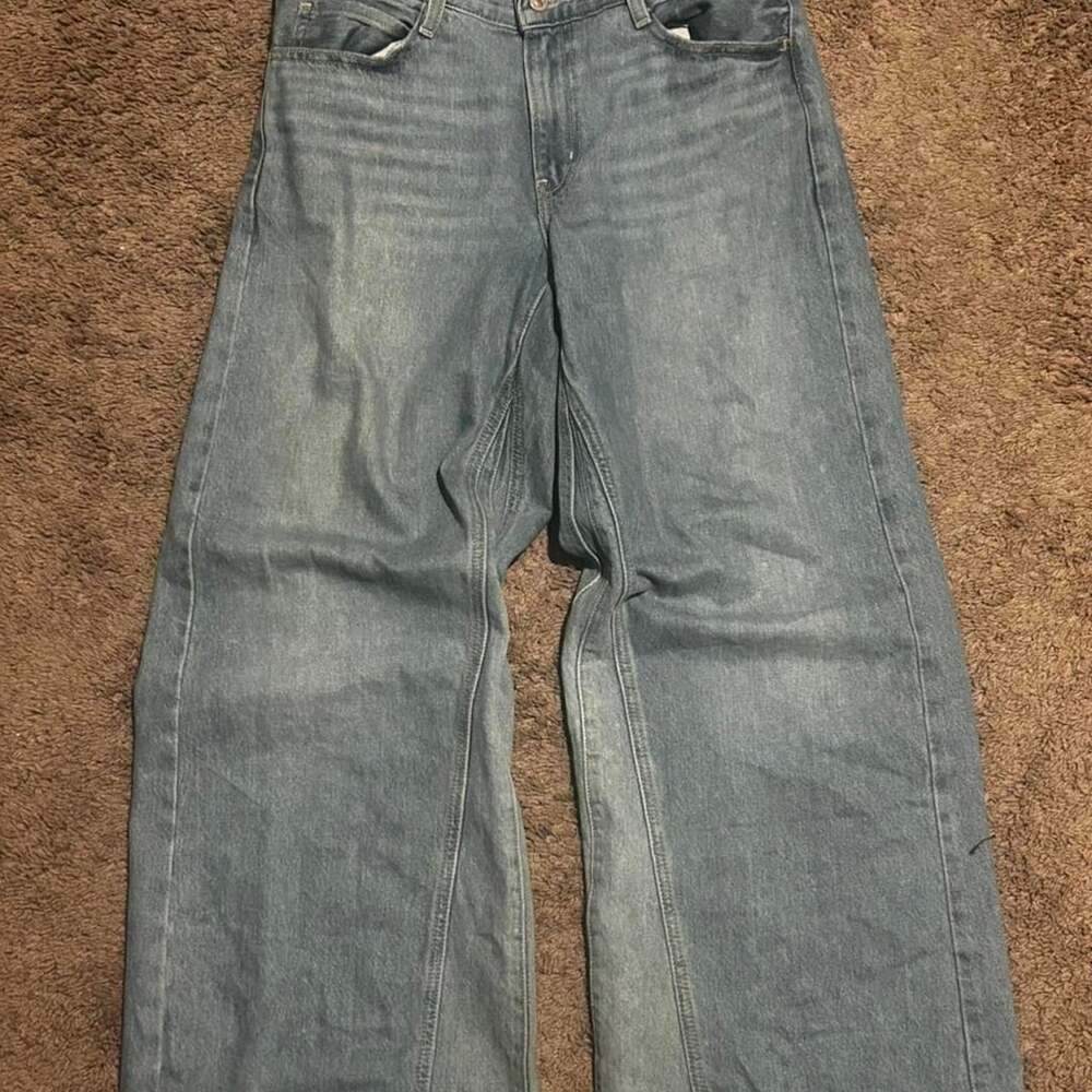 Levi's 94 Baggy Wide Leg Jeans Size 28 Light Wash Denim